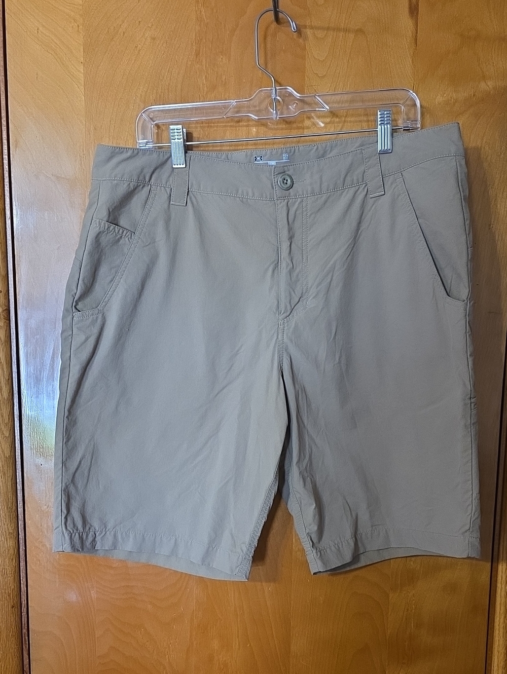 Men's Under Armour Heat Gear Casual Stretch Shorts - Tan